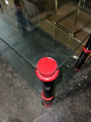 Mesa para tv de cristal