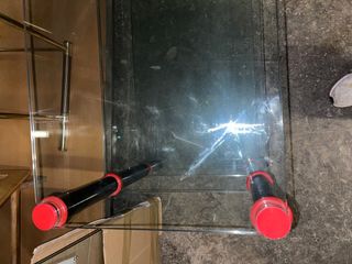 Mesa para tv de cristal