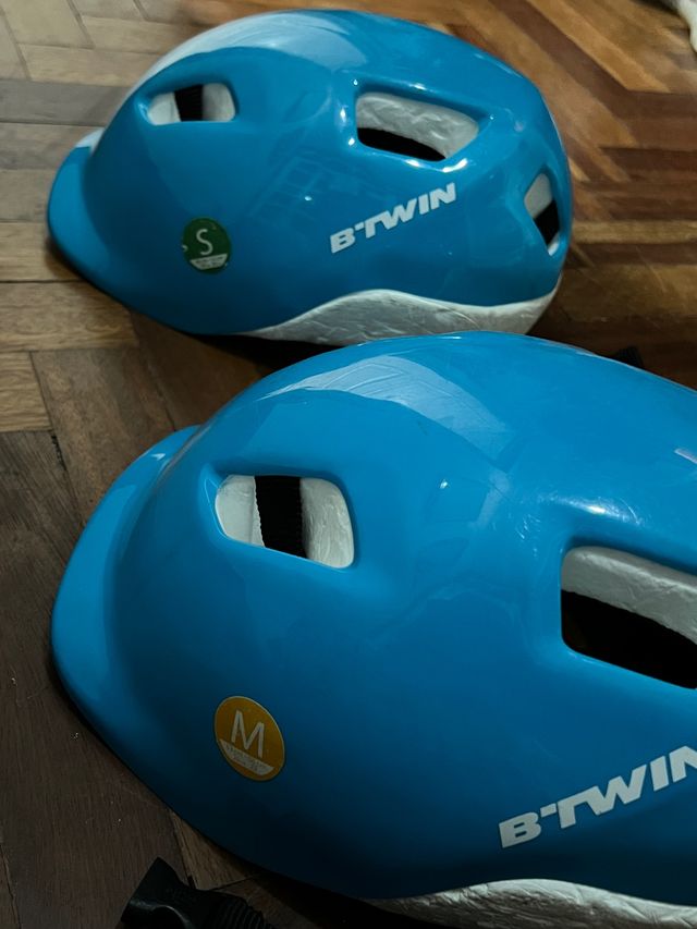 Cascos bicicleta Btwin. Decatlon. Tallas M y S