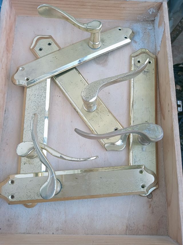 picaportes de bronce