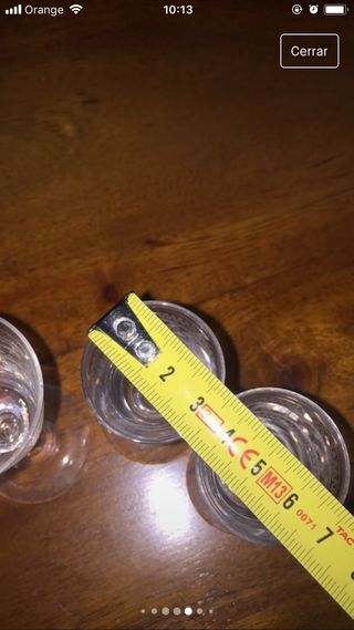 Copas de cristal antiguas