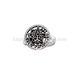 Anillo Plata Tetragramatón "Ajustable"