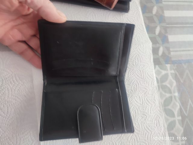 Lote de 5 monederos de mujer de piel