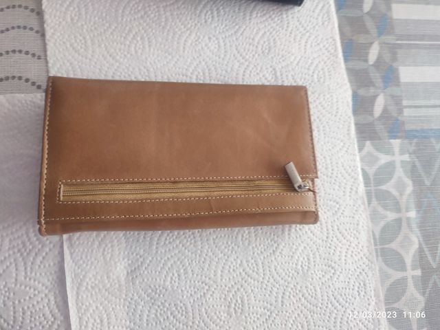 Lote de 5 monederos de mujer de piel