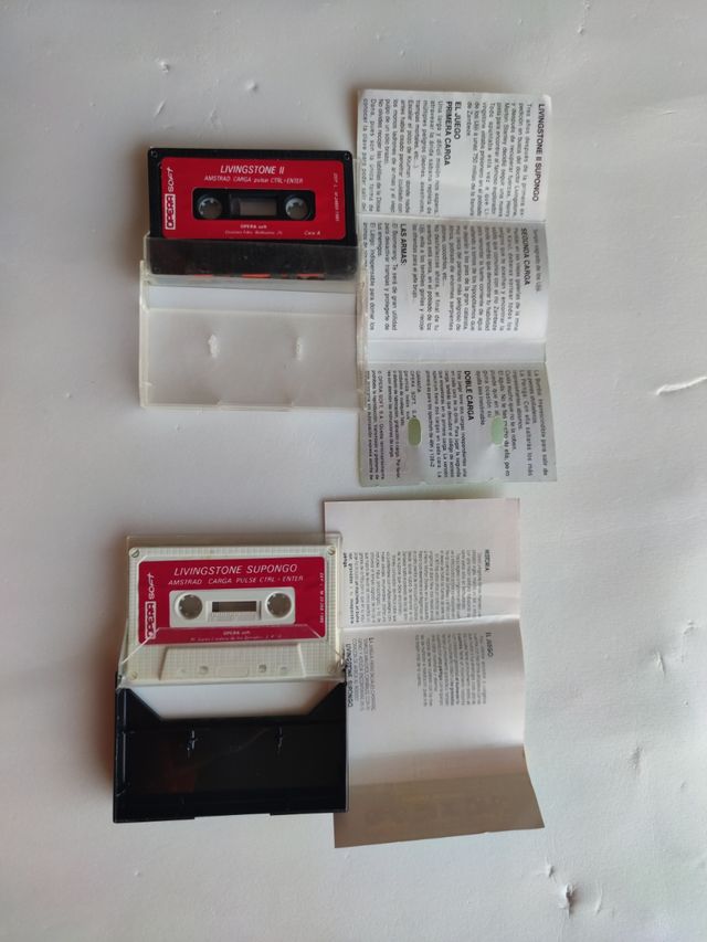Pack juegos Amstrad Livingstone supongo 1 y 2