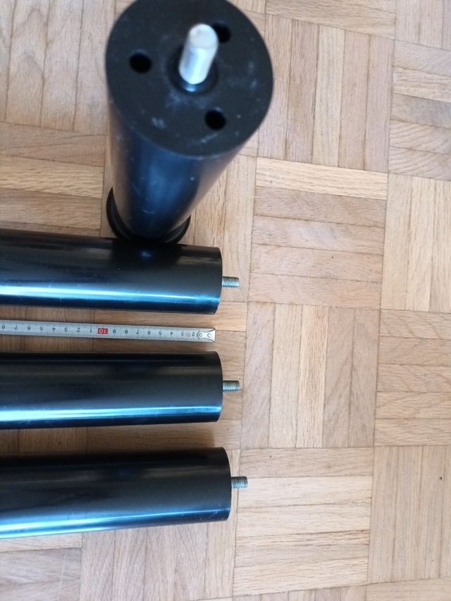patas negras cama tapiflex 26 cm base tapizada