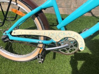 Bici de paseo azul turquesa