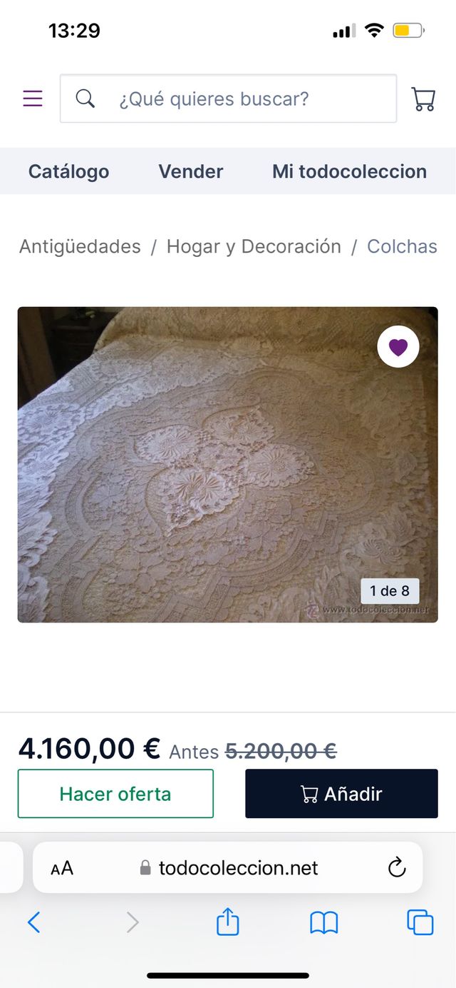 COLCHA ENCAJE VENECIANO