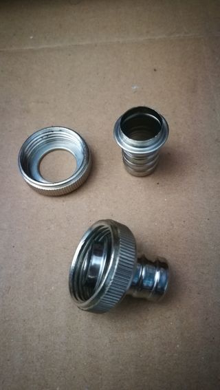 Lote 2 unidades adaptador grifo jardín 3/4 latón