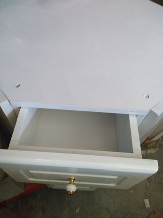 mueble baño rinconero 52x52 cajonera