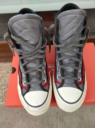 converse grises talla 39