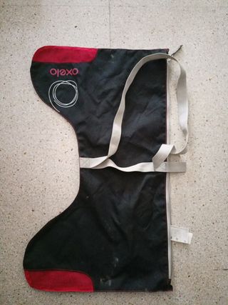 patines bota negros decathlon con bolsa