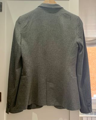 Blazer Gris Algodón Zara