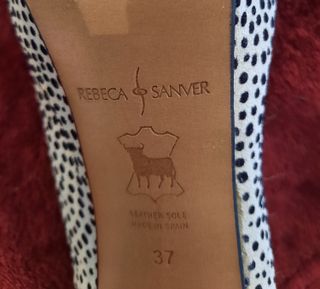 Zapatos piel señora.Piel Núm37.Marca Rebeca Sanver