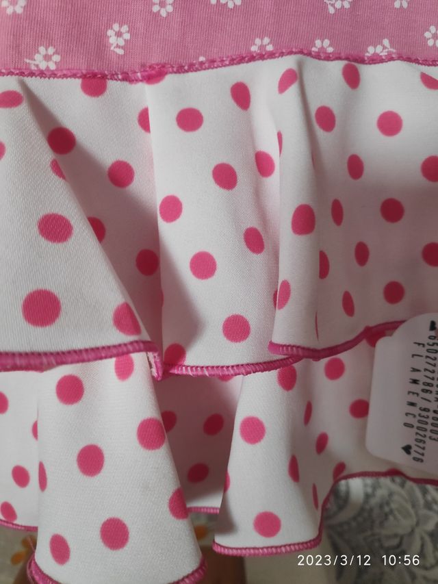 BODY FLAMENCO BEBÉ "NUEVO" TALLA 1 MES