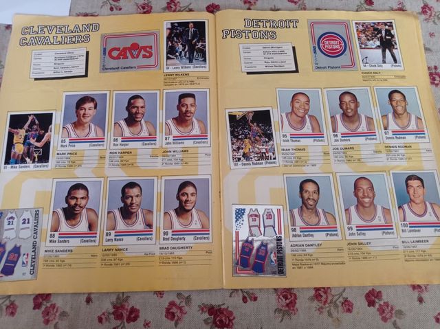 ALBUM COMPLETO NBA AÑO 1989