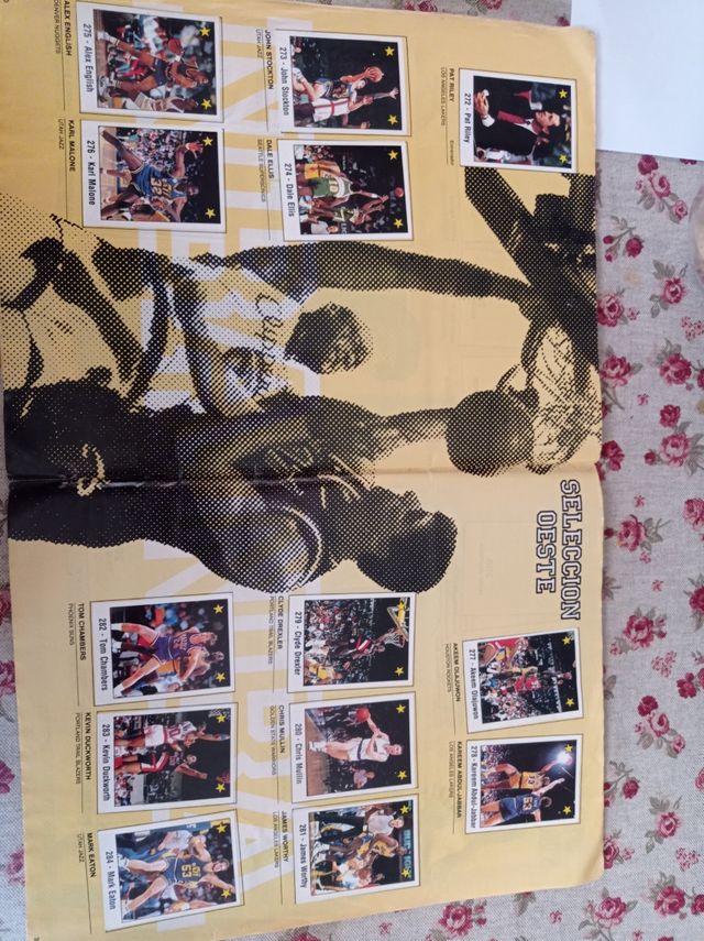 ALBUM COMPLETO NBA AÑO 1989