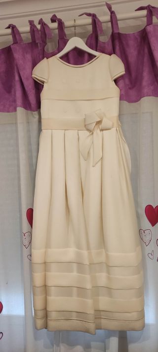 Vestido Primera Comunión Rosa Clará