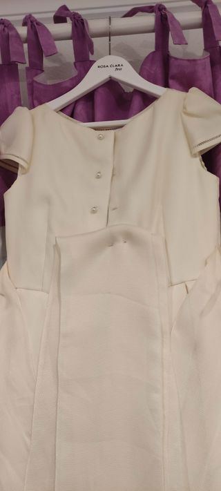 Vestido Primera Comunión Rosa Clará