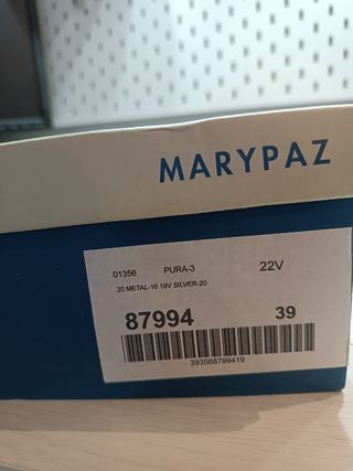 sandalias plateadas T.39