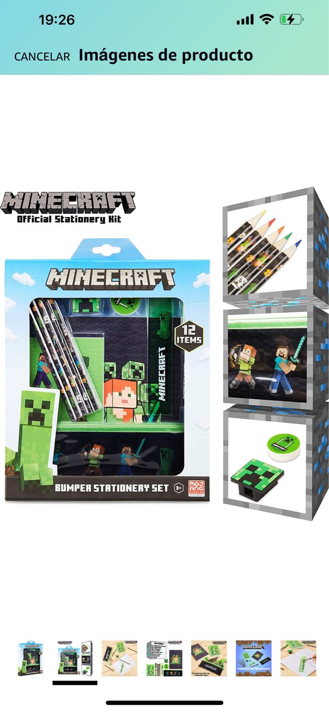 Minecraft set de papelería a estrenar