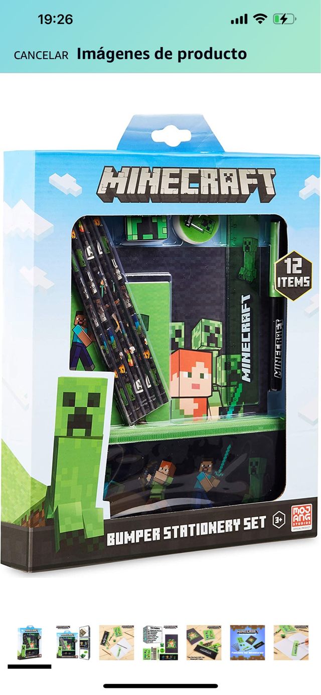 Minecraft set de papelería a estrenar