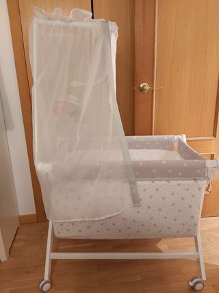 minicuna bebe madera