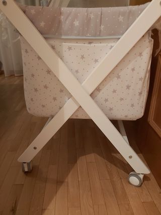 minicuna bebe madera