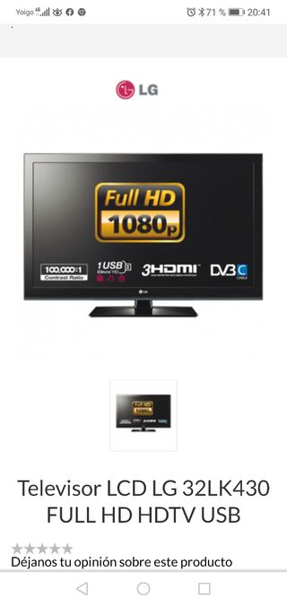 TV LG 32Lk430 Full HD