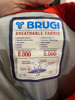 PANTALON ESQUI ROJO BRUGI (UN USO CON FACTURA)