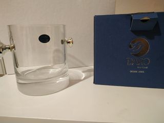 Cubitera elegante cristal y plata