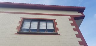 ventanas de aluminio de corredera color marron