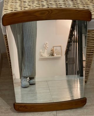 Espejo marco de madera