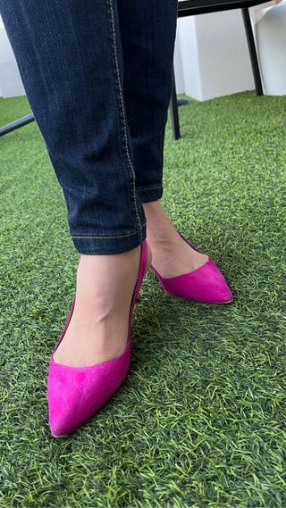 Zapatos salón fucsia 38