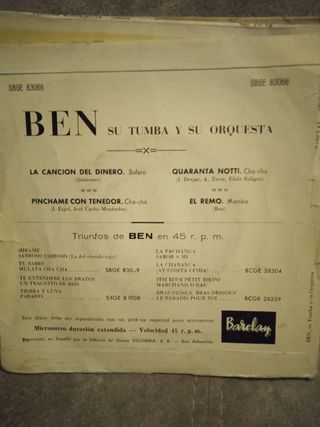 cinco discos de vinilo pequeños o lp antiguos buen