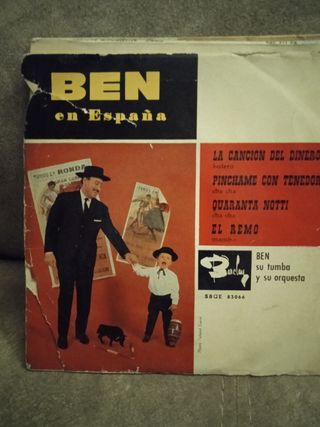 cinco discos de vinilo pequeños o lp antiguos buen