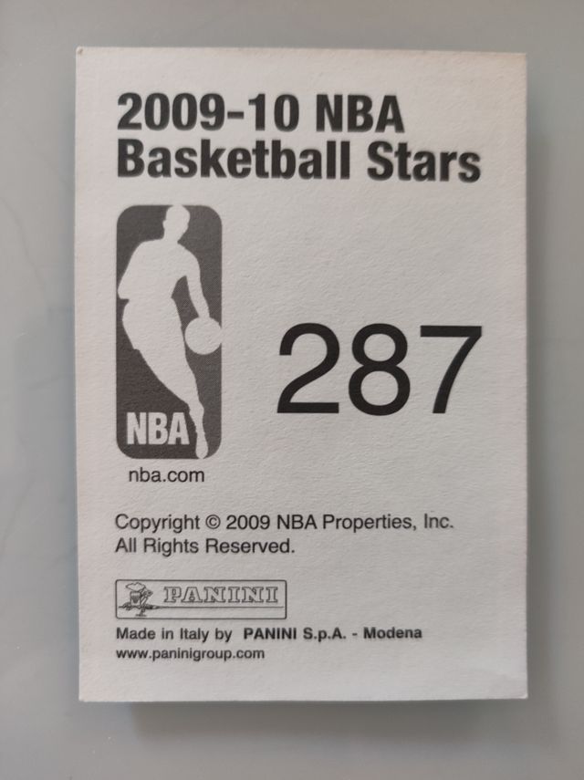 NBA 2009-2010. Cromos PANINI