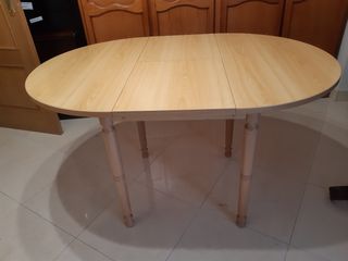 mesa extensible de pino,nueva