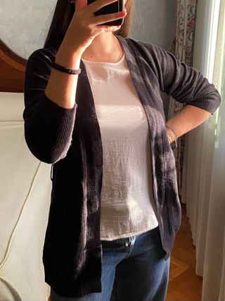 Cardigan lana fina