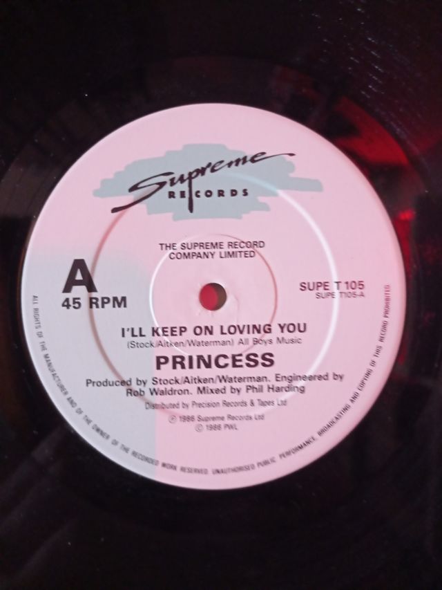 vinilo maxisingle de princess