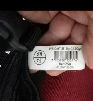 Cappello da fantino taglia 58 nero Decathlon