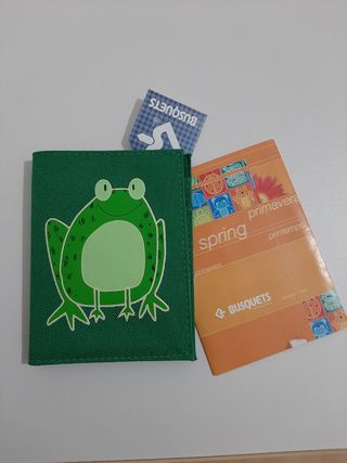Nostalgia Cartera Billetera Rana Wallet green frog