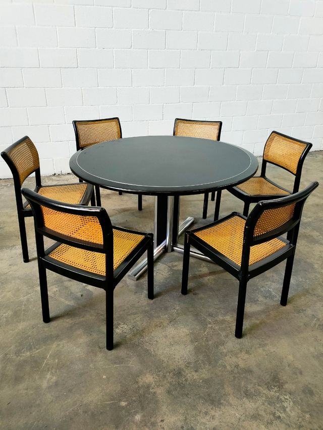 Mesa Sillas Lacado Vintage