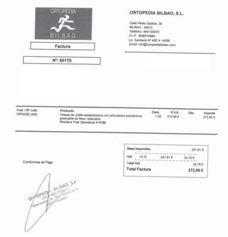 RODILLERA ORTESIS ARTICULACION POLICÉNTRICA