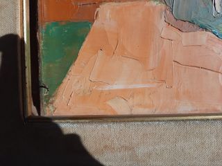 Quadro dipinto a mano su tela con cornice in legno