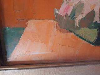 Quadro dipinto a mano su tela con cornice in legno