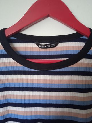 Top rayas Shein