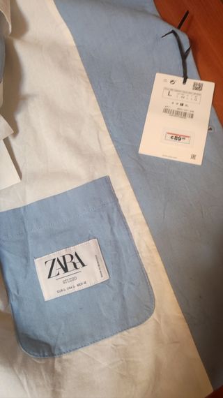 Américana Zara Studio de algodón talla L