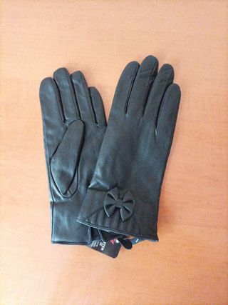 Guantes negros mujer