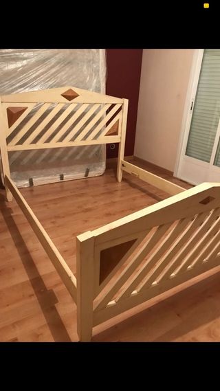 Cabecero y base de estructura para cama